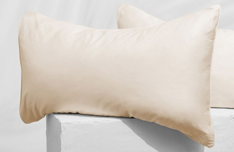 83 Thread Count Cotton Satin Natural Pillowcase